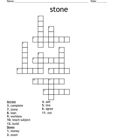 Not set in stone. Let's find possible answers to "Not set in stone" crossword clue. First of all, we will look for a few extra hints for this entry: Not set in stone. Finally, we will solve this crossword puzzle clue and get the correct word. We have 4 possible solutions for this clue in our database.